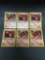 6 Card Lot of Vintage Pokemon Team Rocket #50 CHARMANDER and #32 DARK CHARMELEON Trading Cards