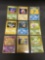 9 Card Lot of Vintage Pokemon Japanese Trading Cards from Crazy Collection