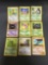 9 Card Lot of Vintage Base Set Shadowless Pokemon Cards from Huge Collector's Hoard