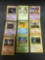 9 Card Lot of Vintage Base Set Shadowless Pokemon Cards from Huge Collector's Hoard