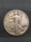1943 United States Walking Liberty Silver Half Dollar - 90% Silver Coin from Estate