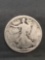 1917 United States Walking Liberty Silver Half Dollar - 90% Silver Coin from Estate