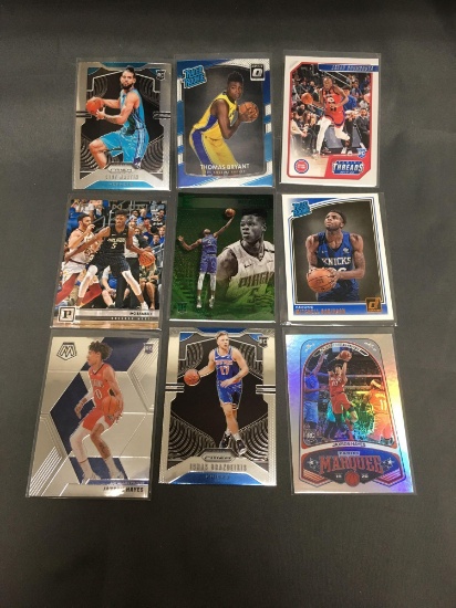 9 Card Lot of Basketball ROOKIE Cards - Mostly Modern Years - Prizms, Future Stars and More!