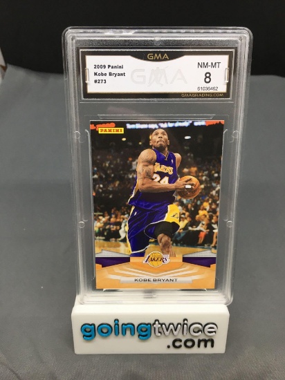 GMA Graded 2009 Panini Basketball #273 KOBE BRYANT Trading Card - NM-MT 8