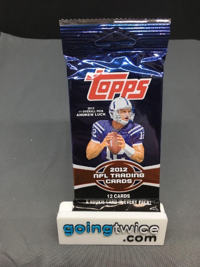 Factory Sealed 2012 Topps Football 12 Card Retail Pack - Russell Wilson Rookie Card?