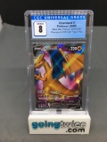 CGC Graded 2020 Pokemon Champion's Path #SWSH050 CHARIZARD V Holofoil Promo Trading Card - NM-MT 8