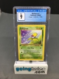 CGC Graded 1999 Pokemon Jungle 1st Edition #49 BELLSPROUT Trading Card - MINT 9
