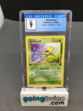 CGC Graded 1999 Pokemon Jungle 1st Edition #49 BELLSPROUT Trading Card - MINT 9