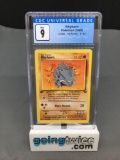 CGC Graded 1999 Pokemon Jungle 1st Edition #61 RHYHORN Trading Card - MINT 9