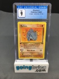 CGC Graded 1999 Pokemon Jungle 1st Edition #61 RHYHORN Trading Card - MINT 9