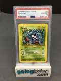PSA Graded 1999 Pokemon Base Set Unlimited #66 TANGELA Trading Card - GEM MINT 10