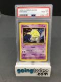 PSA Graded 1999 Pokemon Base Set Unlimited #49 DROWZEE Trading Card - GEM MINT 10