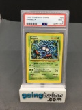 PSA Graded 1999 Pokemon Base Set Unlimited #66 TANGELA Trading Card - MINT 9