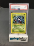 PSA Graded 1999 Pokemon Base Set Unlimited #66 TANGELA Trading Card - MINT 9