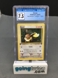 CGC Graded 2000 Pokemon Team Rocket 1st Edition #55 EEVEE Trading Card - NM+ 7.5