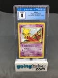 CGC Graded 2000 Pokemon Team Rocket 1st Edition #49 ABRA Trading Card - NM-MT 8