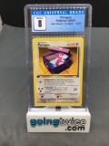 CGC Graded 2000 Pokemon Team Rocket 1st Edition #48 PORYGON Trading Card - NM-MT 8