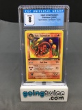 CGC Graded 2000 Pokemon Team Rocket 1st Edition #32 DARK CHARMELEON Trading Card - NM-MT 8