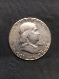 1949-S United States Franklin Silver Half Dollar - 90% Silver Coin from Estate