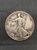 1943 United States Walking Liberty Silver Half Dollar - 90% Silver Coin from Estate