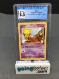 CGC Graded 2000 Pokemon Team Rocket 1st Edition #49 ABRA Trading Card - NM-MT+ 8.5