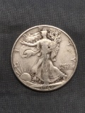 1946-D United States Walking Liberty Silver Half Dollar - 90% Silver Coin from Estate