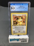CGC Graded 2000 Pokemon Team Rocket 1st Edition #62 MEOWTH Trading Card - NM-MT+ 8.5