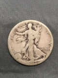 1923-S United States Walking Liberty Silver Half Dollar - 90% Silver Coin from Estate