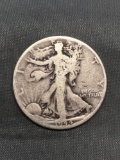1944 United States Walking Liberty Silver Half Dollar - 90% Silver Coin from Estate