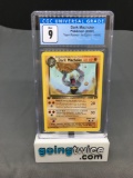 CGC Graded 2000 Pokemon Team Rocket 1st Edition #40 DARK MACHOKE Trading Card - MINT 9