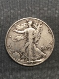 1943 United States Walking Liberty Silver Half Dollar - 90% Silver Coin from Estate