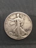 1942 United States Walking Liberty Silver Half Dollar - 90% Silver Coin from Estate