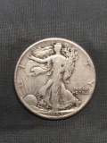 1943 United States Walking Liberty Silver Half Dollar - 90% Silver Coin from Estate
