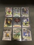 9 Card Lot of Football ROOKIE Cards - Mostly Modern Years - Prizms, Future Stars and More!