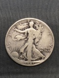 1941 United States Walking Liberty Silver Half Dollar - 90% Silver Coin from Estate