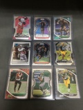 9 Card Lot of Football ROOKIE Cards - Mostly Modern Years - Prizms, Future Stars and More!
