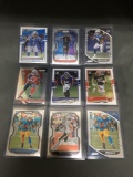 9 Card Lot of Football ROOKIE Cards - Mostly Modern Years - Prizms, Future Stars and More!