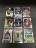 9 Card Lot of Football ROOKIE Cards - Mostly Modern Years - Prizms, Future Stars and More!
