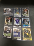 9 Card Lot of Football ROOKIE Cards - Mostly Modern Years - Prizms, Future Stars and More!