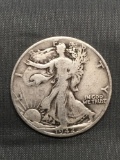 1942-D United States Walking Liberty Silver Half Dollar - 90% Silver Coin from Estate