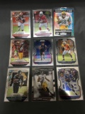 9 Card Lot of Football ROOKIE Cards - Mostly Modern Years - Prizms, Future Stars and More!