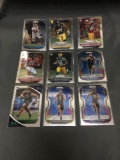 9 Card Lot of Football ROOKIE Cards - Mostly Modern Years - Prizms, Future Stars and More!