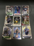 9 Card Lot of Football ROOKIE Cards - Mostly Modern Years - Prizms, Future Stars and More!