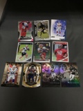 9 Card Lot of Football ROOKIE Cards - Mostly Modern Years - Prizms, Future Stars and More!