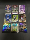 9 Card Lot of Football ROOKIE Cards - Mostly Modern Years - Prizms, Future Stars and More!
