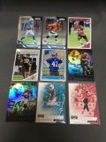 9 Card Lot of Football ROOKIE Cards - Mostly Modern Years - Prizms, Future Stars and More!