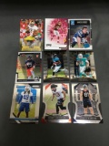 9 Card Lot of Football ROOKIE Cards - Mostly Modern Years - Prizms, Future Stars and More!