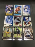 9 Card Lot of Football ROOKIE Cards - Mostly Modern Years - Prizms, Future Stars and More!
