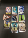 9 Card Lot of Football ROOKIE Cards - Mostly Modern Years - Prizms, Future Stars and More!