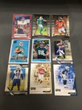 9 Card Lot of Football ROOKIE Cards - Mostly Modern Years - Prizms, Future Stars and More!